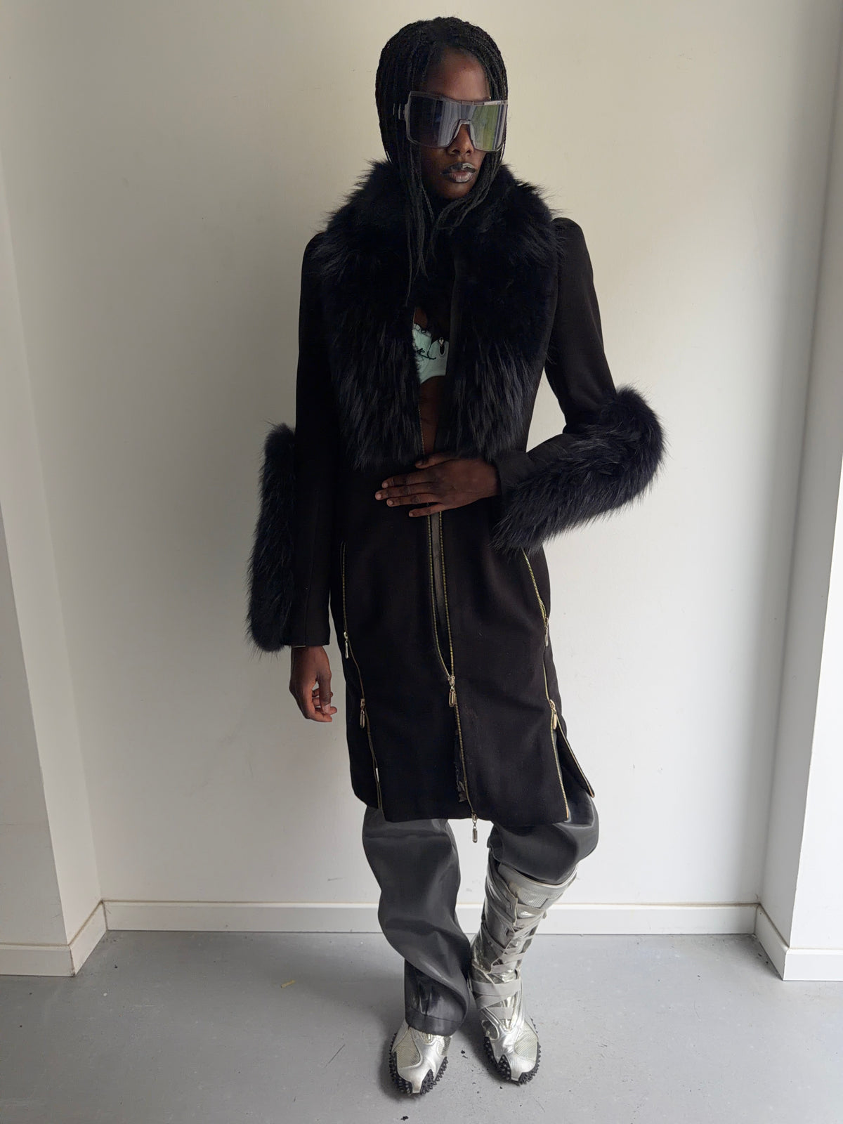 real fur coat