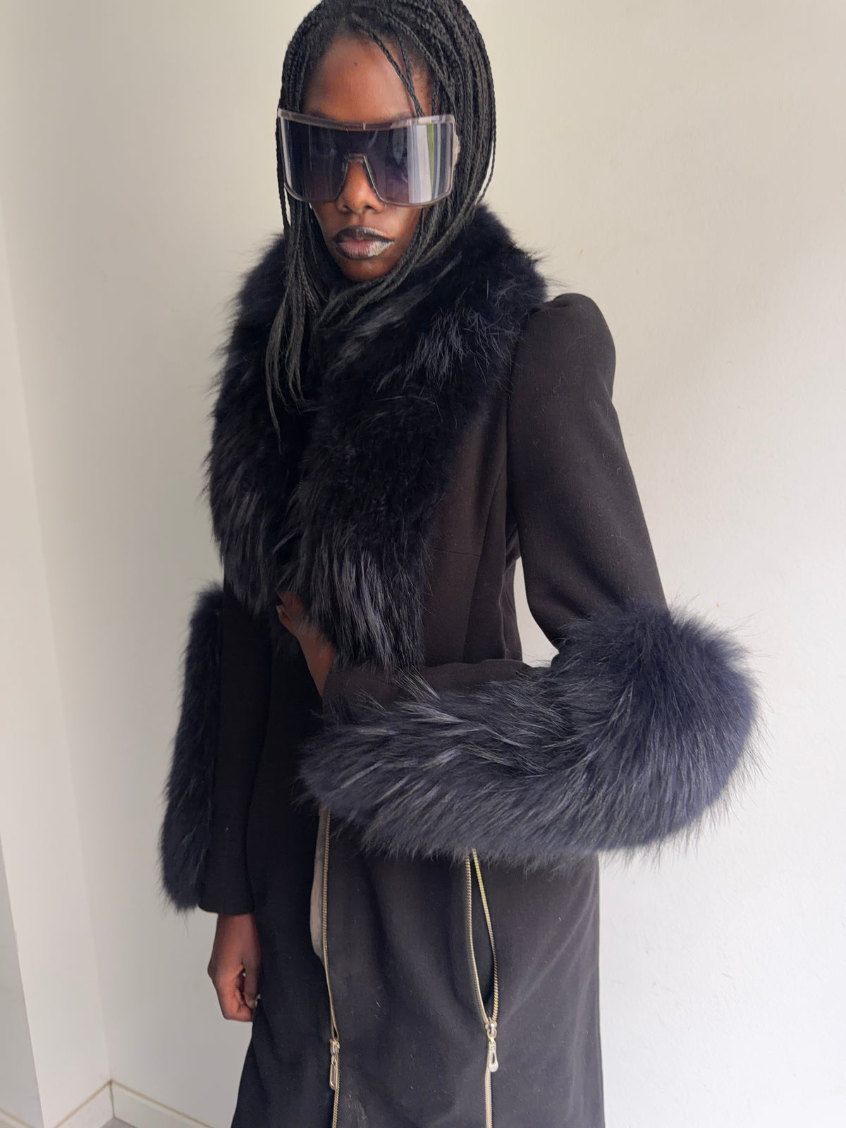 real fur coat