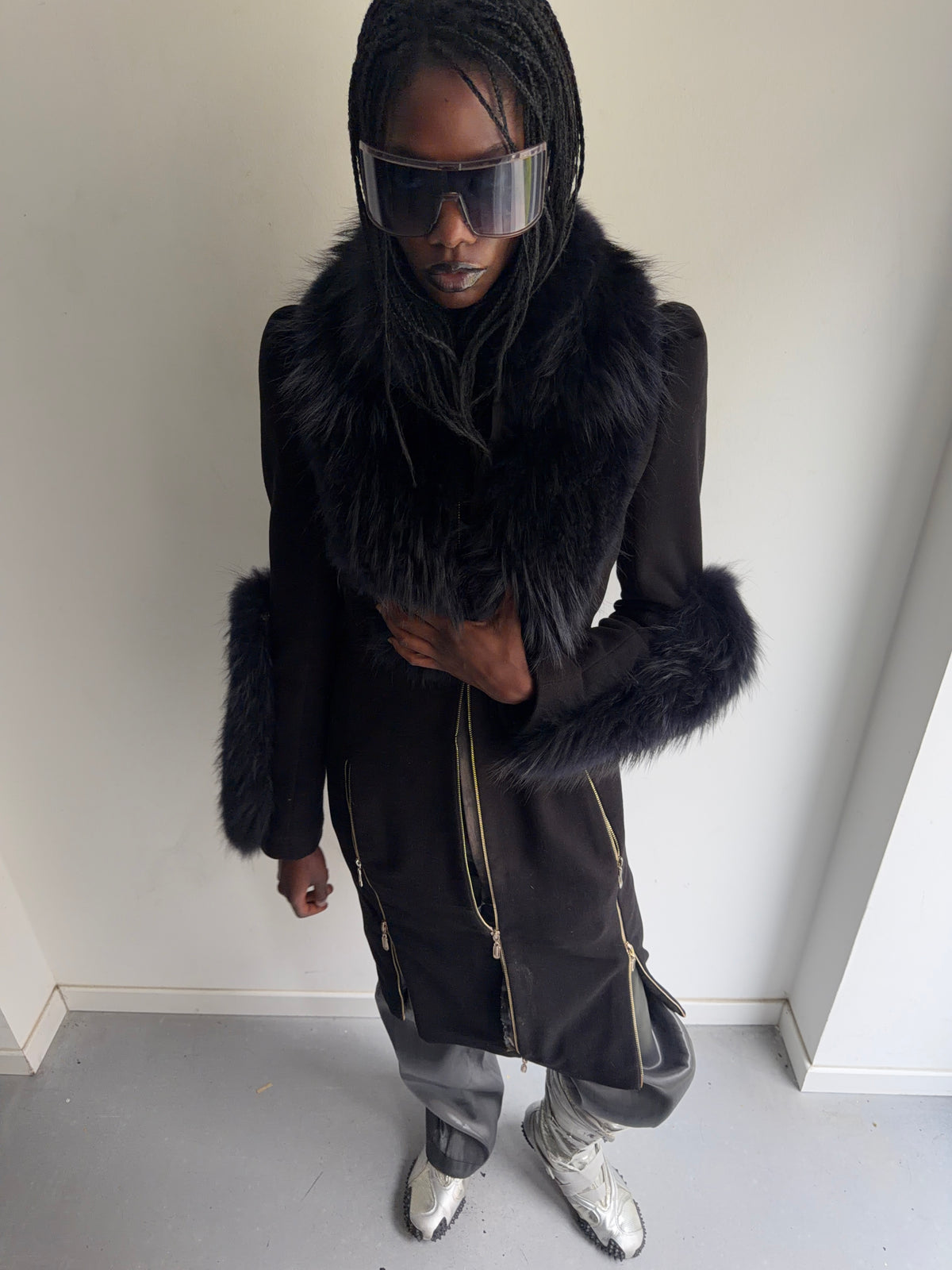 real fur coat