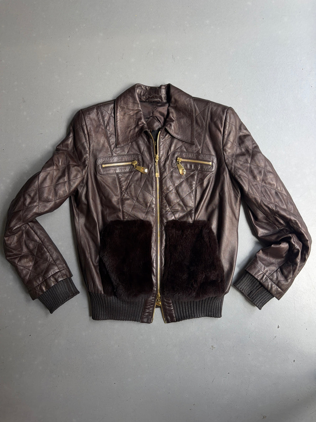 real leather jacket with fur