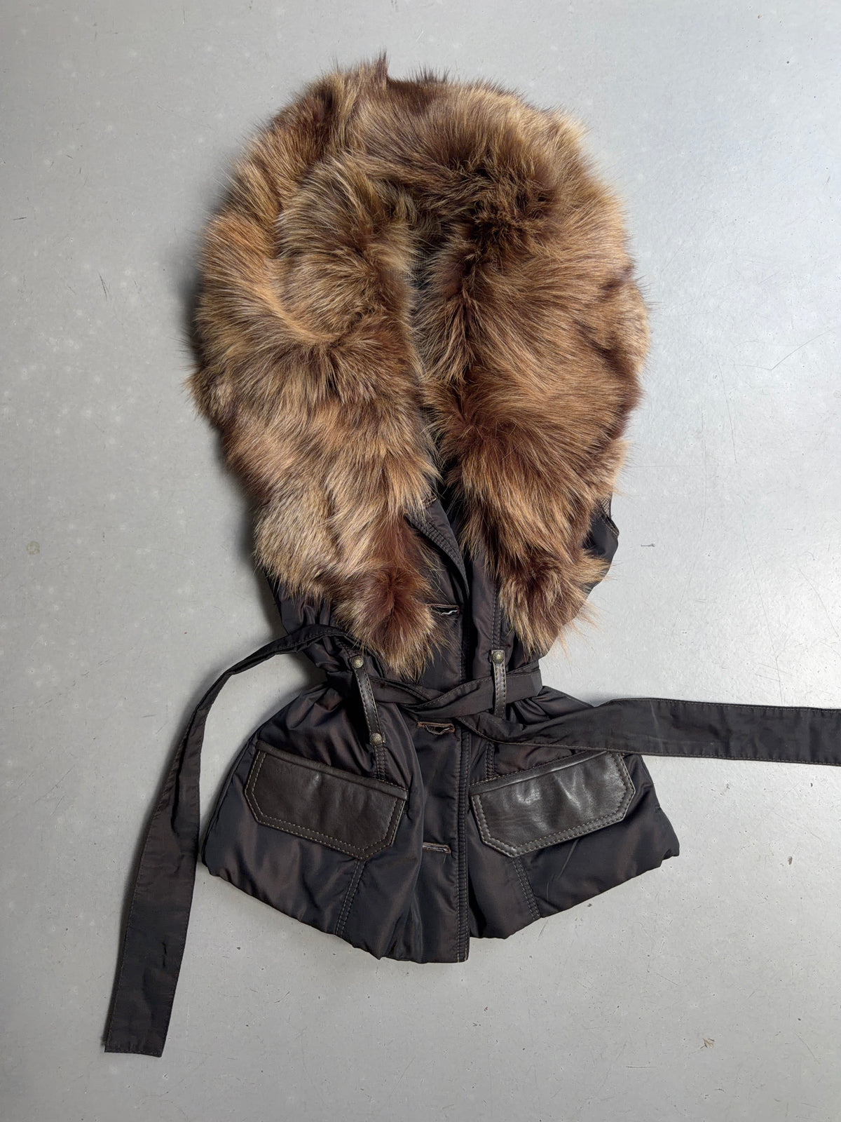 real fur vest